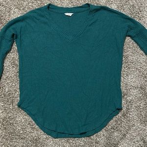 Green v-neck Aeropostale sweater. Size XS